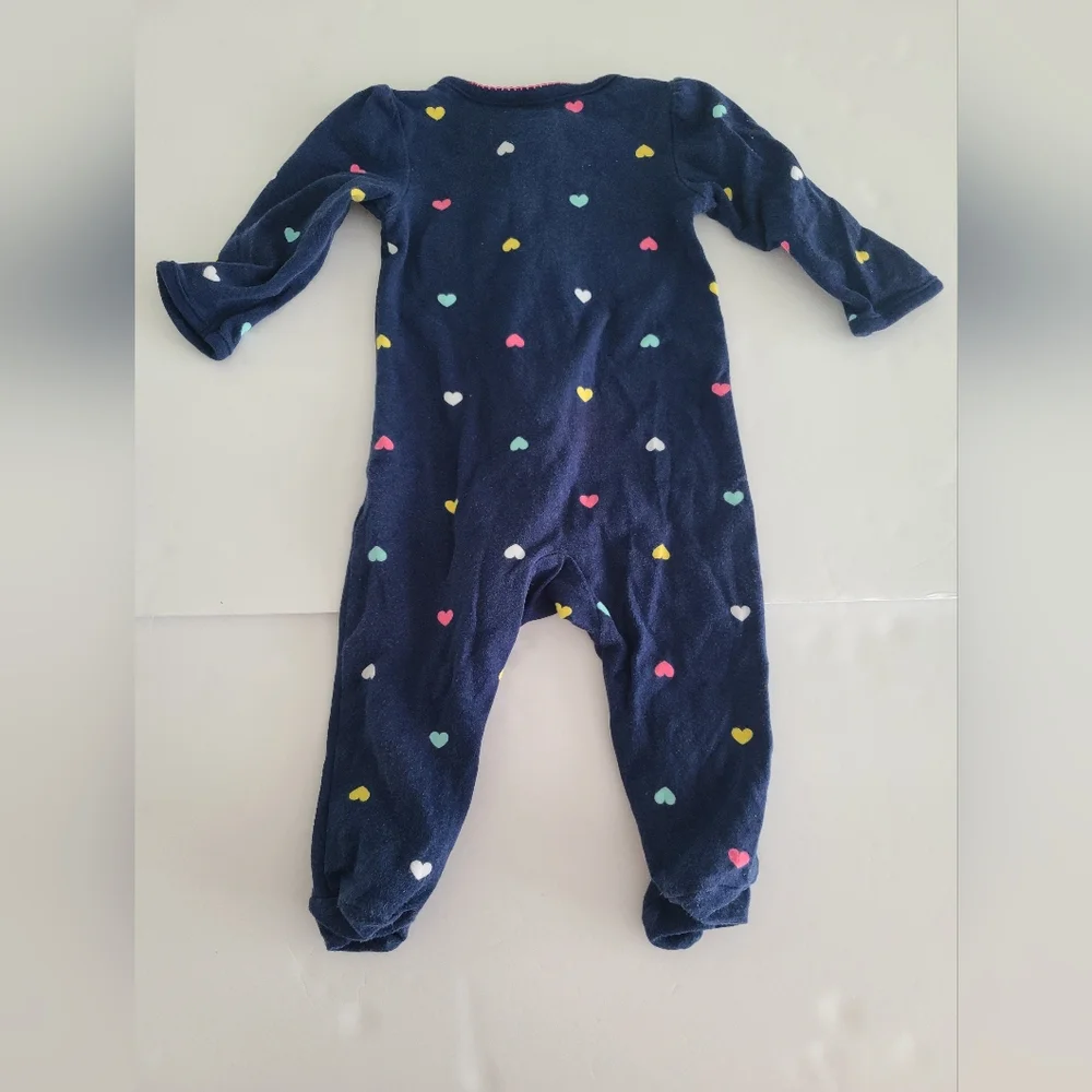 Onesies Baby Girl Bundle Lot Carter's Gerber Blue Pink Orange Size6-9 Months